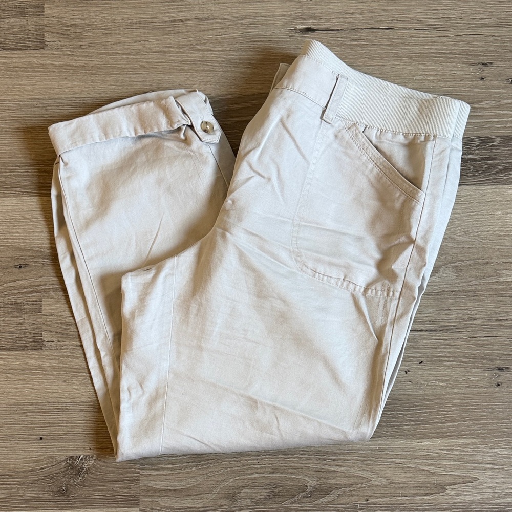 J. Jill Women’s Stretch Khaki Capri Pants Size L